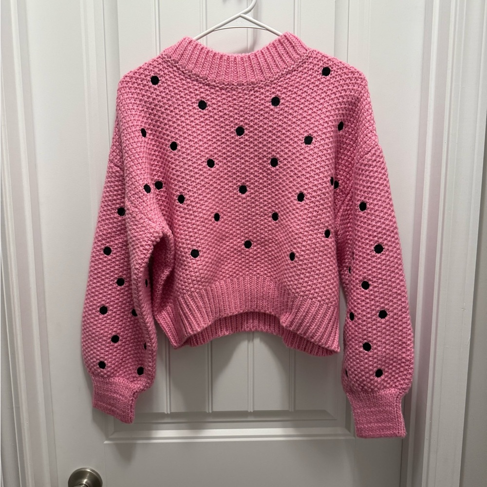 Sugarlips Pink Cropped Sweater - Picture 5 of 14